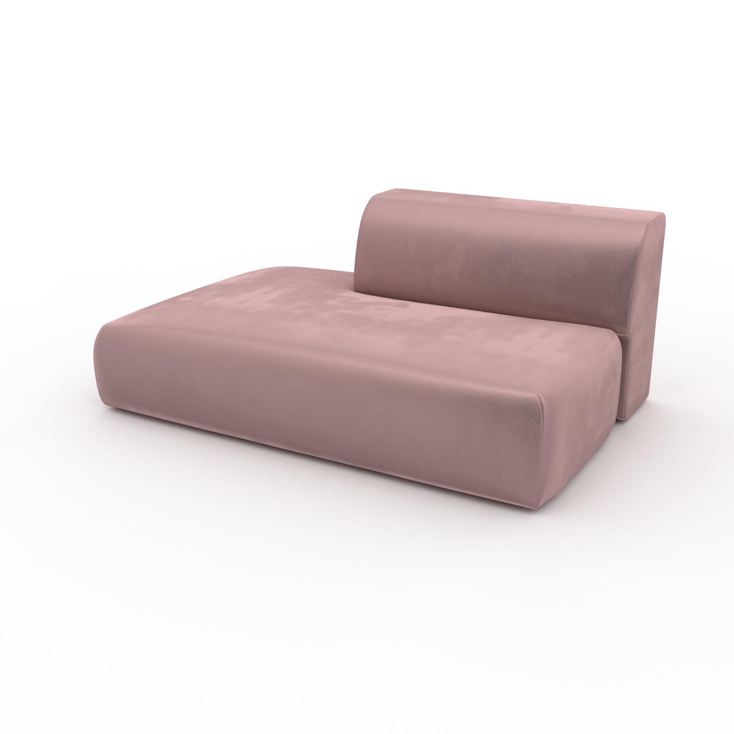 MYCS Sofa 2-Sitzer Samt Bonbonrosa Samt - Elegantes, gemütliches 2-Sitzer Sofa: Hochwertige Qualität, einzigartiges Design - 162 x 72 x 107 cm,...
