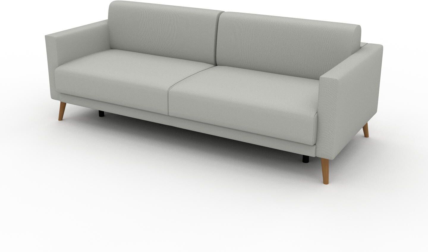 MYCS Schlafsofa Kiesgrau - Elegantes, gemütliches Bettsofa: Hochwertige Qualität, einzigartiges Design - 224 x 81 x 98 cm, konfigurierbar