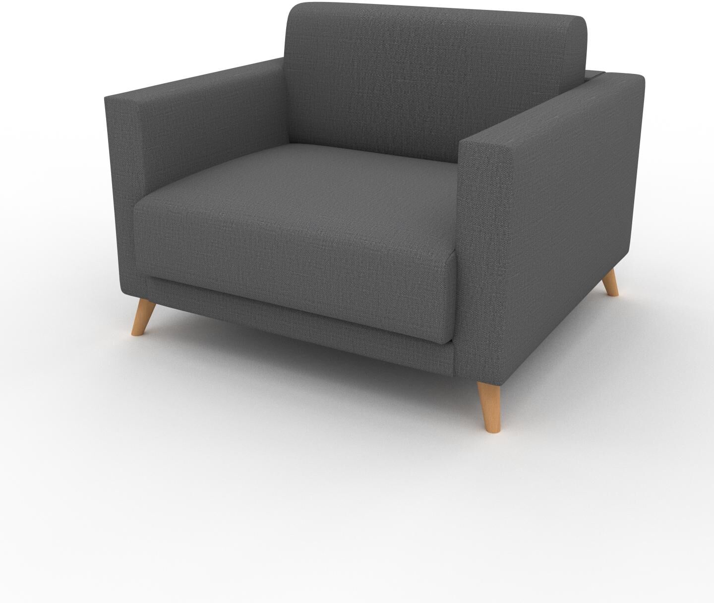 MYCS Sessel Steingrau - Eleganter Sessel: Hochwertige Qualität, einzigartiges Design - 105 x 75 x 98 cm, Individuell konfigurierbar