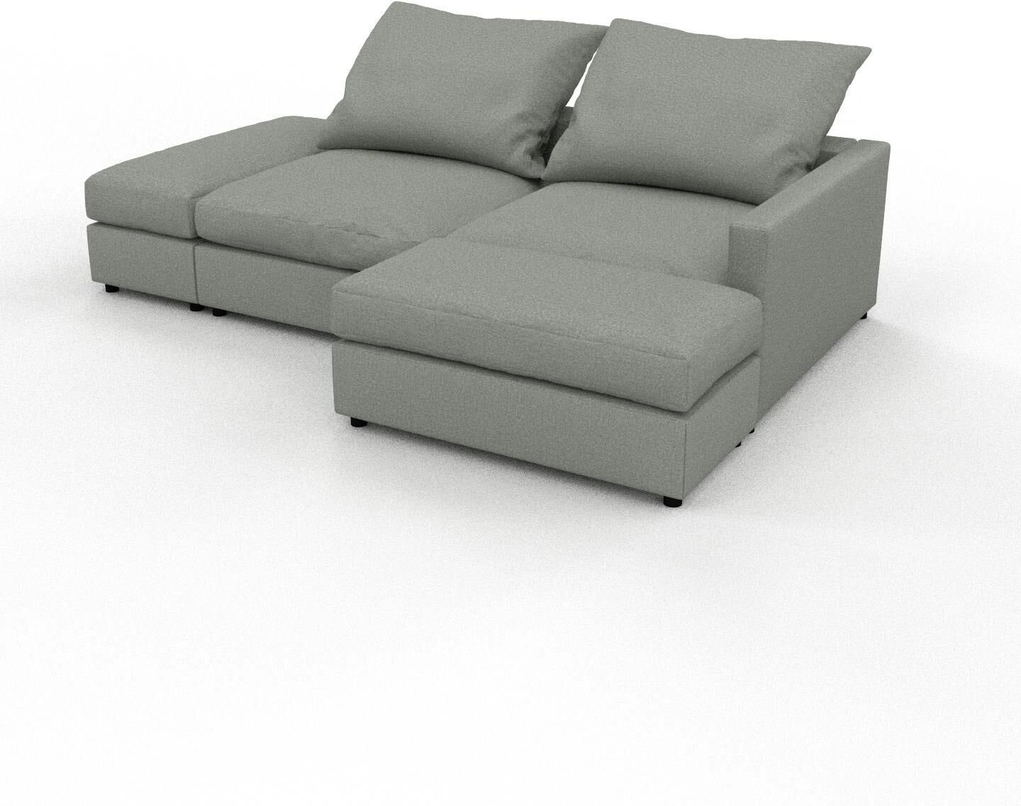 MYCS Sofa 2-Sitzer Schiefergrau Feingewebe - Elegantes, gemütliches 2-Sitzer Sofa: Hochwertige Qualität, einzigartiges Design - 270 x 97 x 180 cm,...