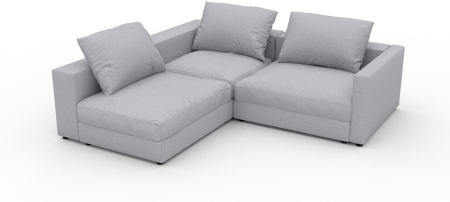 MYCS Ecksofa Lichtgrau - Flexible Designer-Polsterecke, L-Form: Beste Qualität, einzigartiges Design - 216 x 56 x 204 cm, konfigurierbar