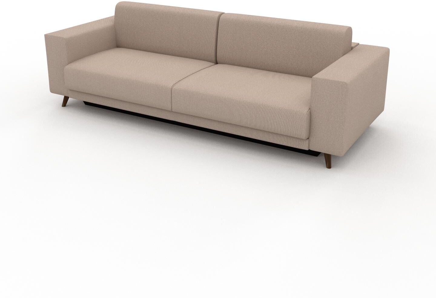 MYCS Sofa 3-Sitzer Sandbeige Feingewebe - Elegantes, gemütliches 3-Sitzer Sofa: Hochwertige Qualität, einzigartiges Design - 248 x 75 x 98 cm,...