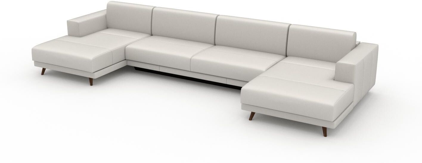 MYCS Schlafsofa Weiß - Elegantes, gemütliches Bettsofa: Hochwertige Qualität, einzigartiges Design - 408 x 75 x 162 cm, konfigurierbar