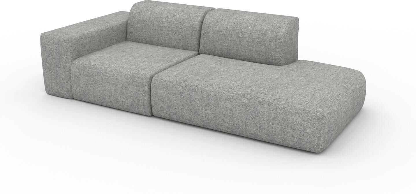 MYCS Sofa Kiesgrau - Moderne Designer-Couch: Hochwertige Qualität, einzigartiges Design - 243 x 72 x 107 cm, Komplett anpassbar