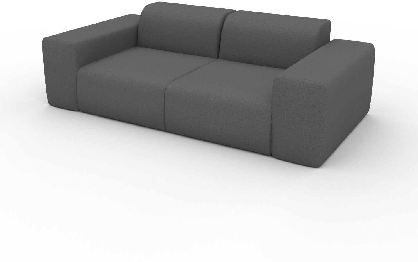 MYCS Sofa 2-Sitzer Steingrau Webstoff - Elegantes, gemütliches 2-Sitzer Sofa: Hochwertige Qualität, einzigartiges Design - 216 x 72 x 107 cm,...