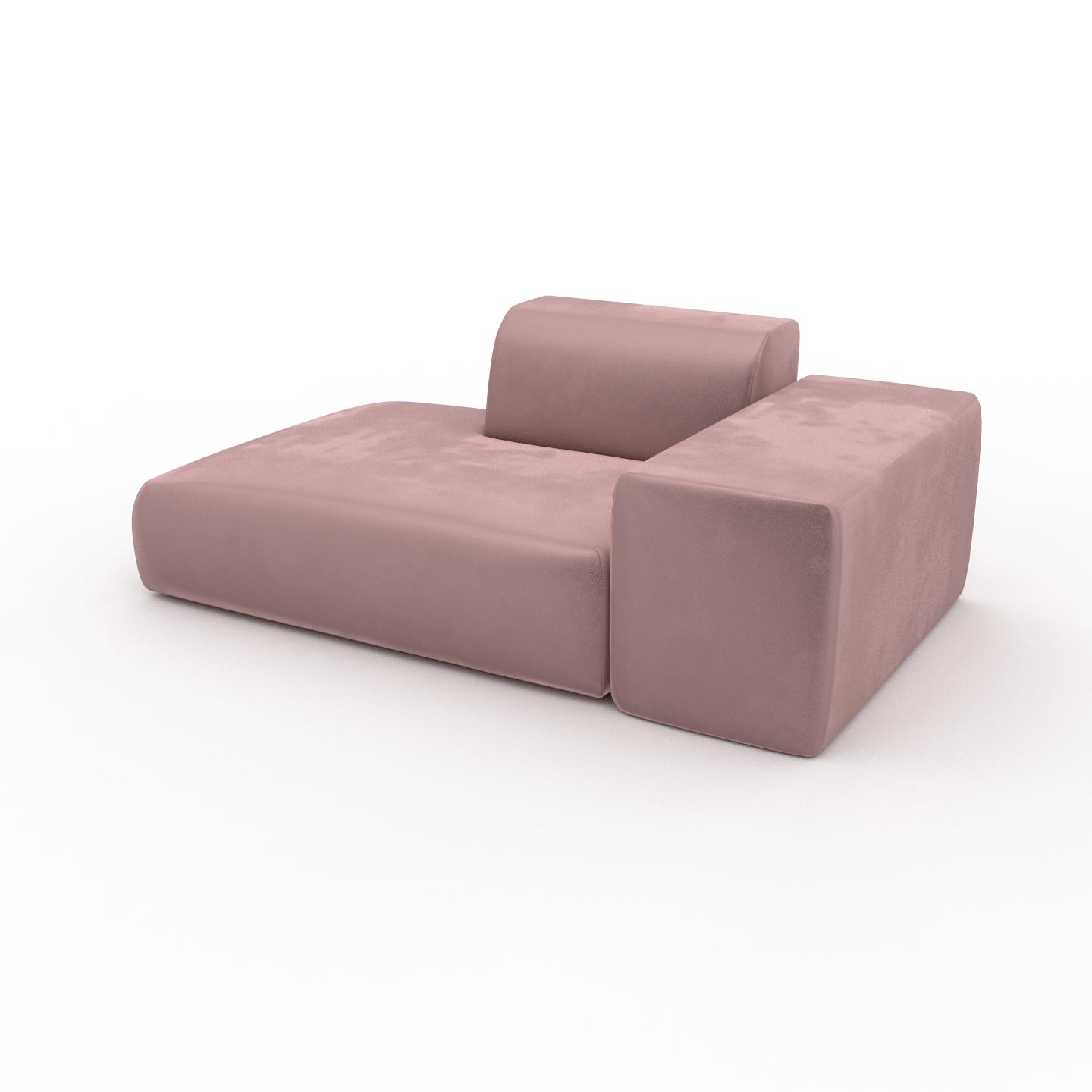 MYCS Sofa Samt Bonbonrosa - Moderne Designer-Couch: Hochwertige Qualität, einzigartiges Design - 182 x 72 x 107 cm, Komplett anpassbar