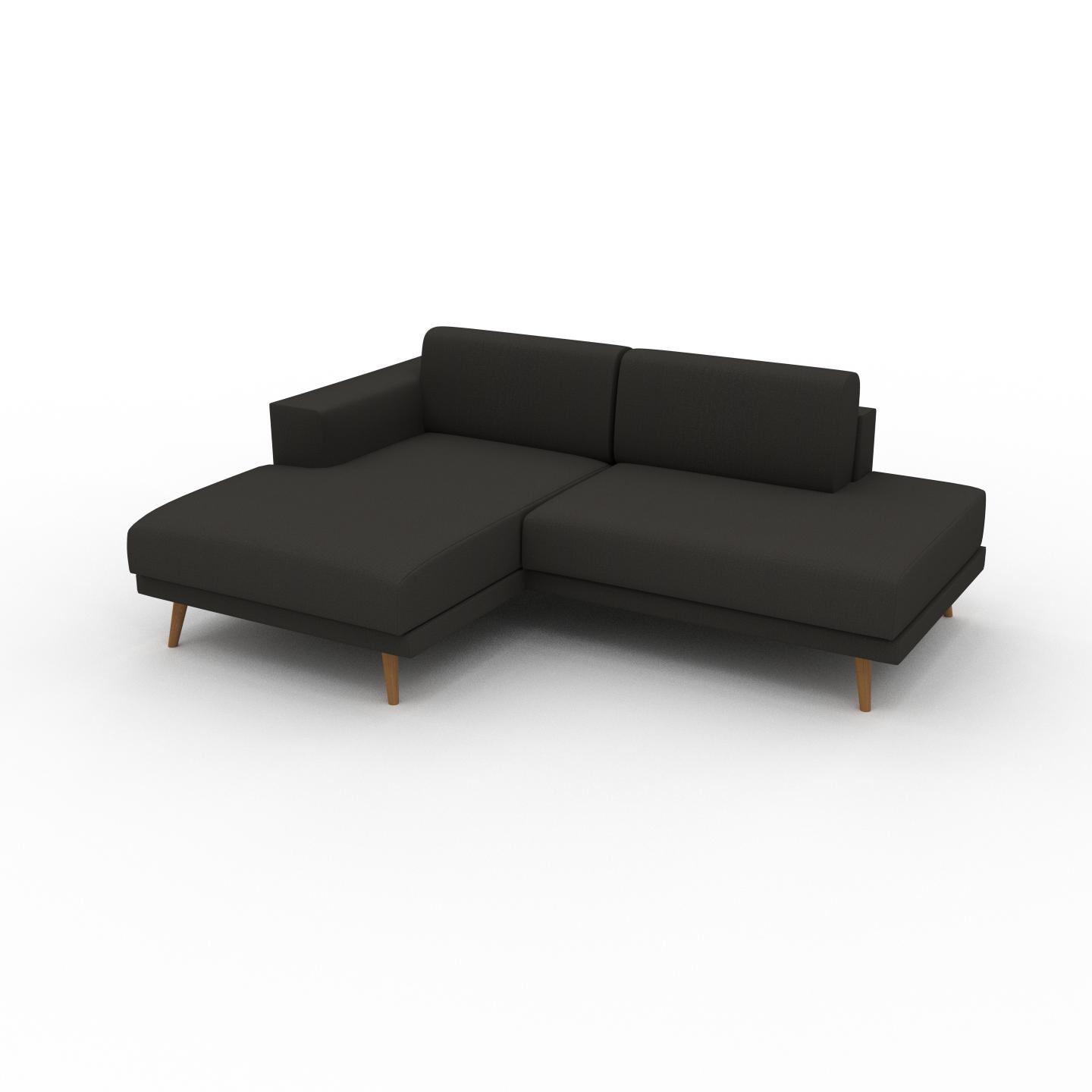 MYCS Ecksofa Anthrazit - Flexible Designer-Polsterecke, L-Form: Beste Qualität, einzigartiges Design - 224 x 81 x 162 cm, konfigurierbar