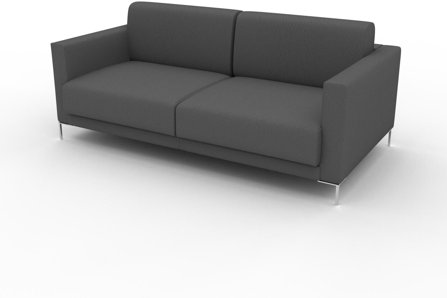 MYCS Sofa 2-Sitzer Anthrazit Strukturgewebe - Elegantes, gemütliches 2-Sitzer Sofa: Hochwertige Qualität, einzigartiges Design - 184 x 75 x 98 cm,...