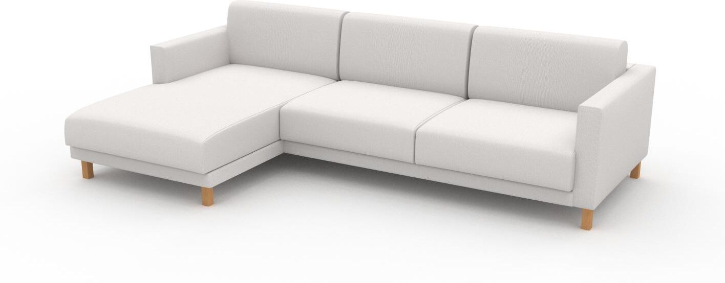 MYCS Ecksofa Weiß - Flexible Designer-Polsterecke, L-Form: Beste Qualität, einzigartiges Design - 264 x 75 x 162 cm, konfigurierbar