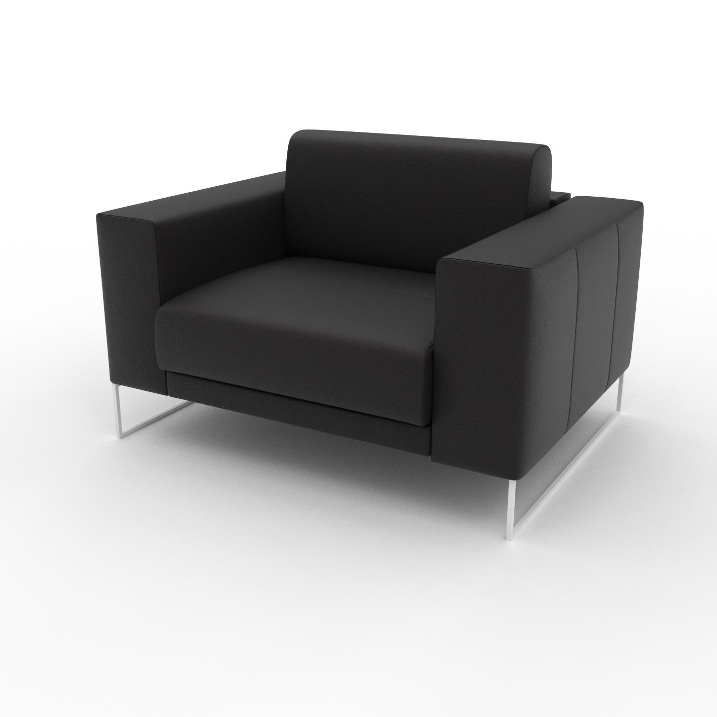 MYCS Sessel Schwarz - Eleganter Sessel: Hochwertige Qualität, einzigartiges Design - 128 x 81 x 98 cm, Individuell konfigurierbar