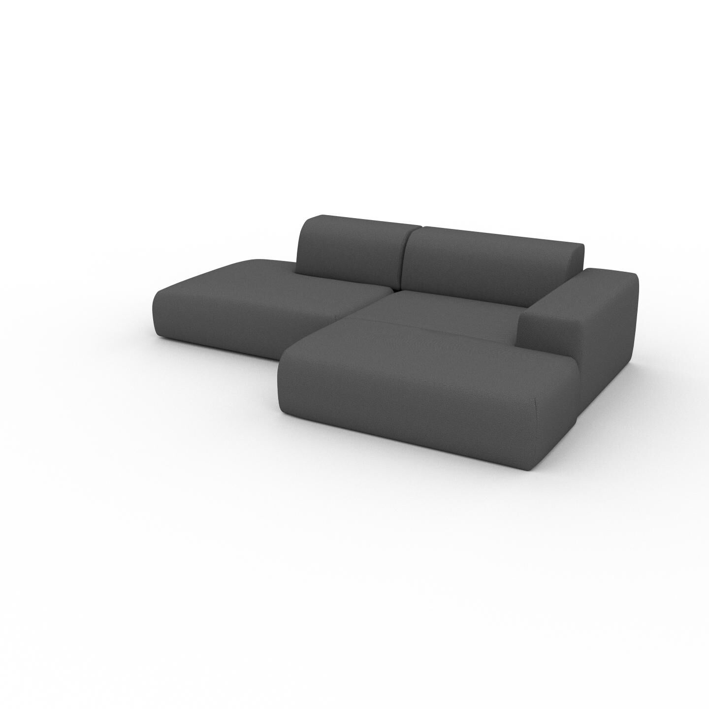 MYCS Sofa 2-Sitzer Anthrazit Strukturgewebe - Elegantes, gemütliches 2-Sitzer Sofa: Hochwertige Qualität, einzigartiges Design - 270 x 72 x 168 cm,...