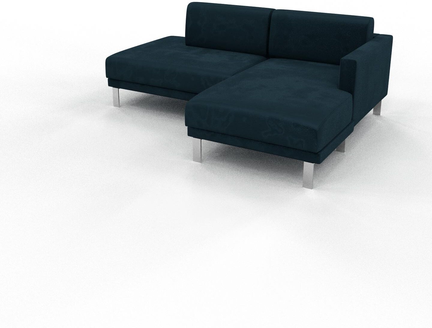 MYCS Ecksofa Samt Petrolblau - Flexible Designer-Polsterecke, L-Form: Beste Qualität, einzigartiges Design - 212 x 81 x 162 cm, konfigurierbar