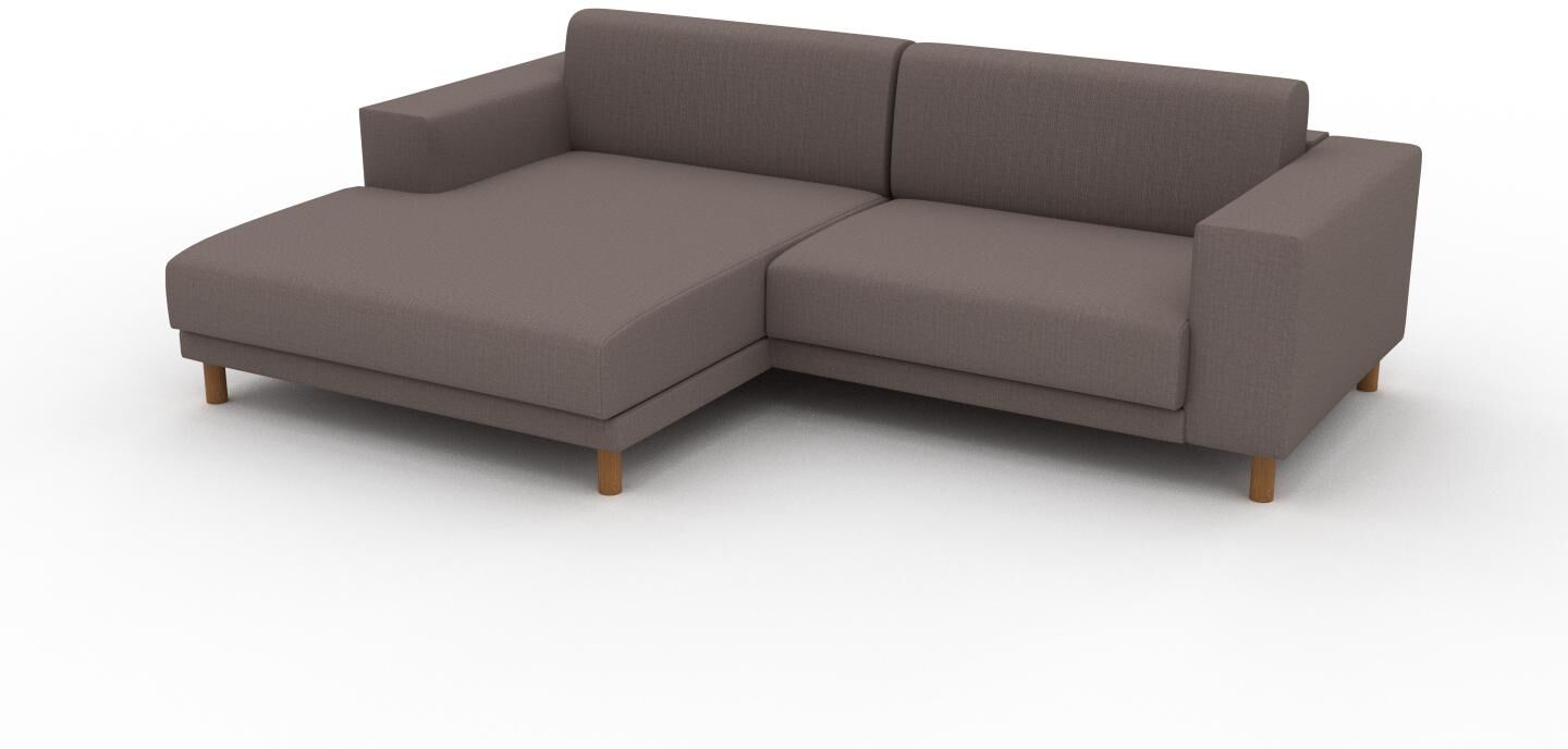 MYCS Ecksofa Taupegrau - Flexible Designer-Polsterecke, L-Form: Beste Qualität, einzigartiges Design - 248 x 75 x 162 cm, konfigurierbar