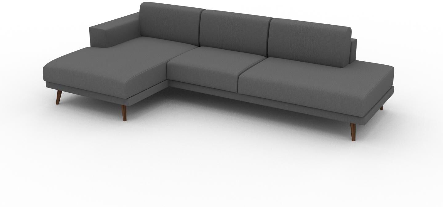 MYCS Ecksofa Steingrau - Flexible Designer-Polsterecke, L-Form: Beste Qualität, einzigartiges Design - 304 x 81 x 162 cm, konfigurierbar