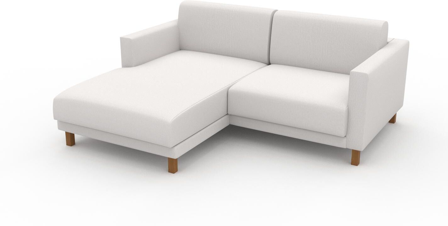 MYCS Ecksofa Weiß - Flexible Designer-Polsterecke, L-Form: Beste Qualität, einzigartiges Design - 184 x 75 x 162 cm, konfigurierbar