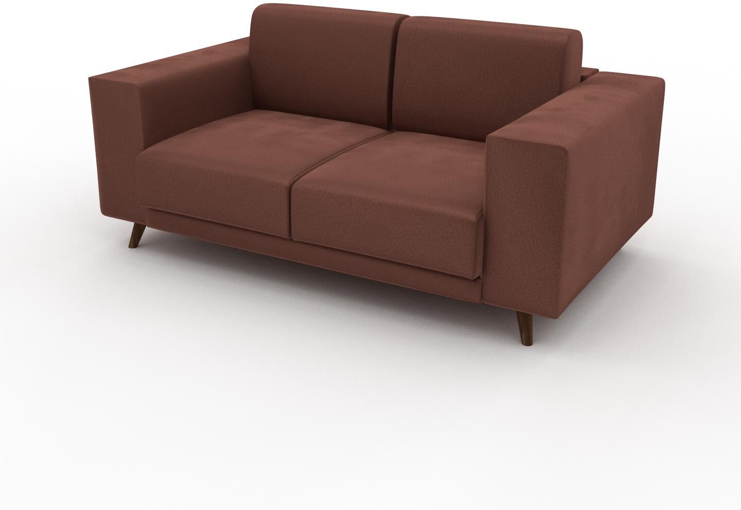 MYCS Sofa Samt Altrosa - Moderne Designer-Couch: Hochwertige Qualität, einzigartiges Design - 168 x 75 x 98 cm, Komplett anpassbar