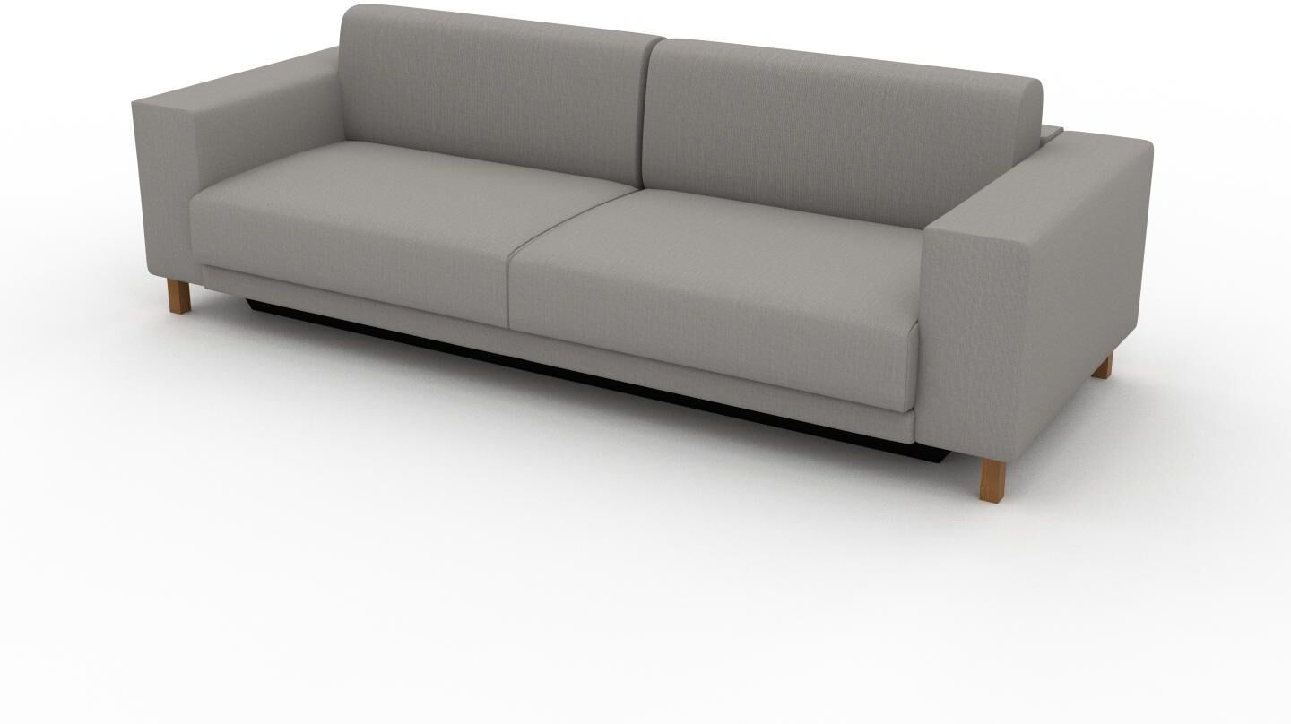 MYCS Schlafsofa Sandgrau - Elegantes, gemütliches Bettsofa: Hochwertige Qualität, einzigartiges Design - 248 x 75 x 98 cm, konfigurierbar