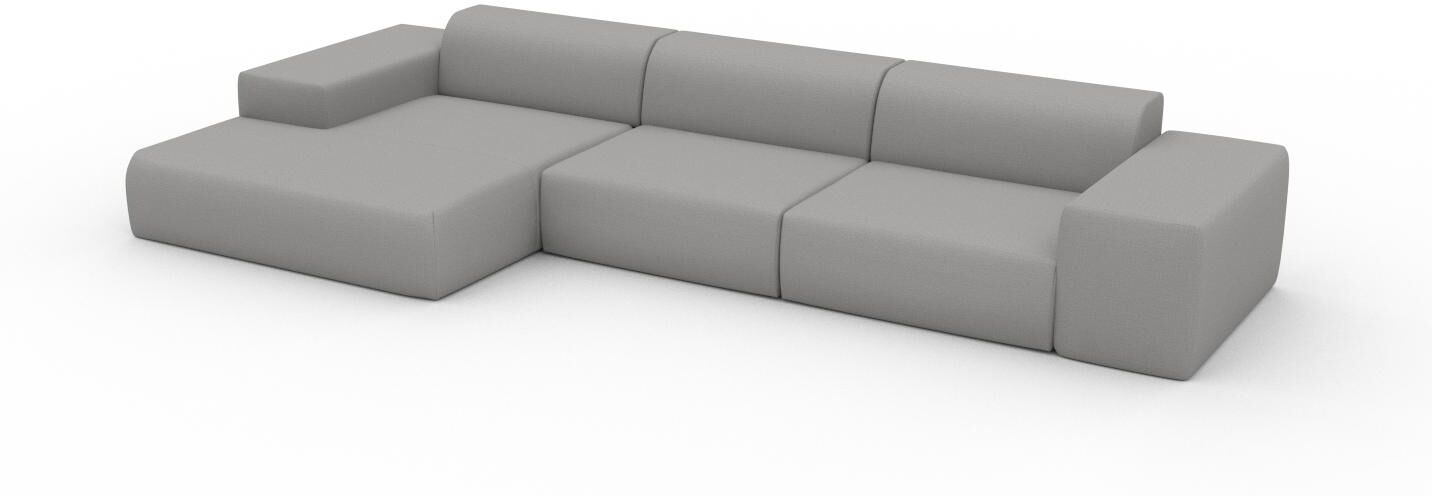 MYCS Ecksofa Lichtgrau - Flexible Designer-Polsterecke, L-Form: Beste Qualität, einzigartiges Design - 396 x 72 x 168 cm, konfigurierbar