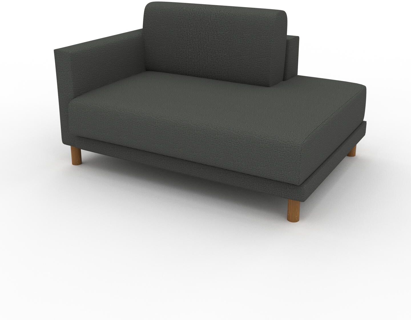 MYCS Sessel Steingrau - Eleganter Sessel: Hochwertige Qualität, einzigartiges Design - 132 x 75 x 98 cm, Individuell konfigurierbar