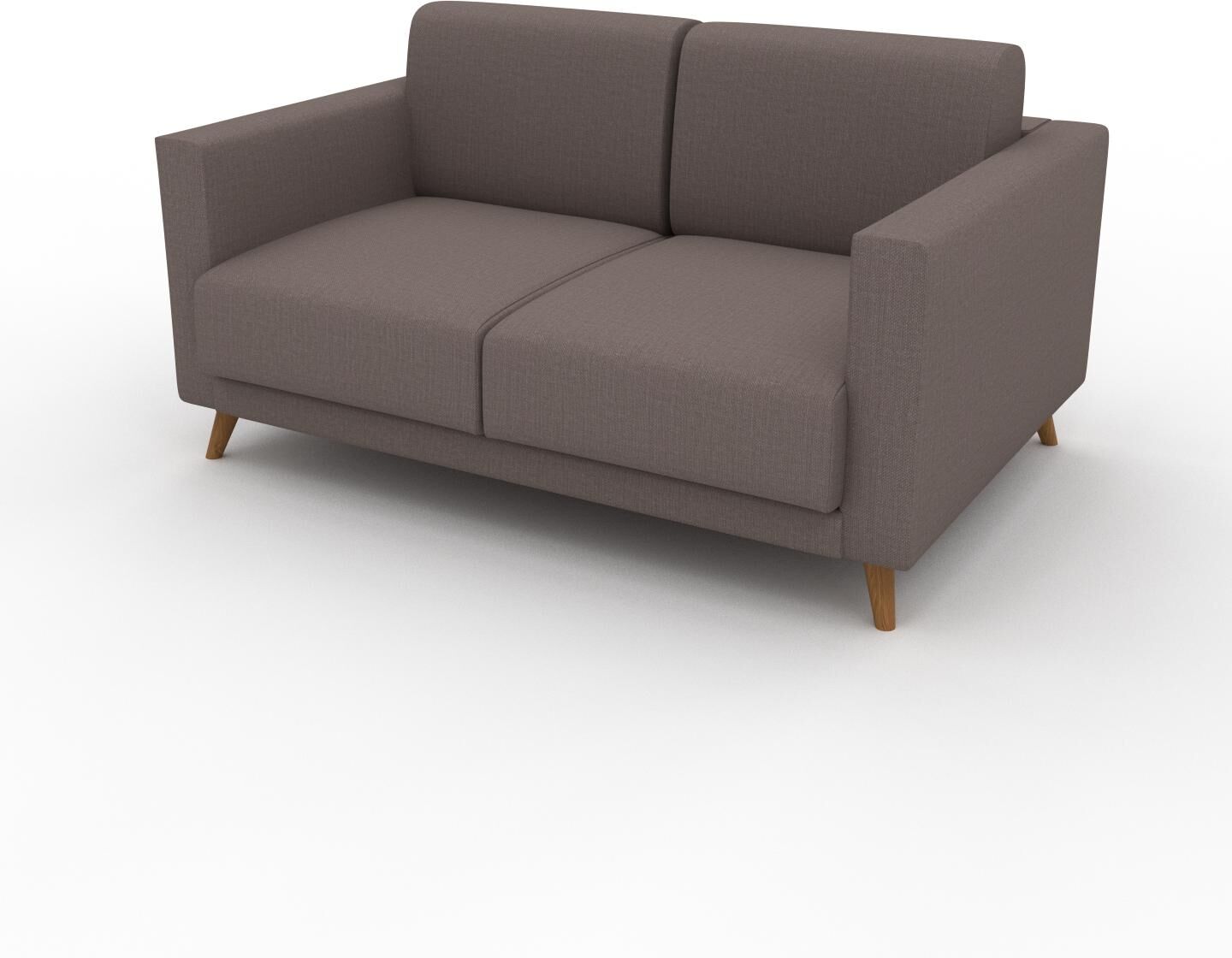 MYCS Sofa Taupegrau - Moderne Designer-Couch: Hochwertige Qualität, einzigartiges Design - 145 x 75 x 98 cm, Komplett anpassbar