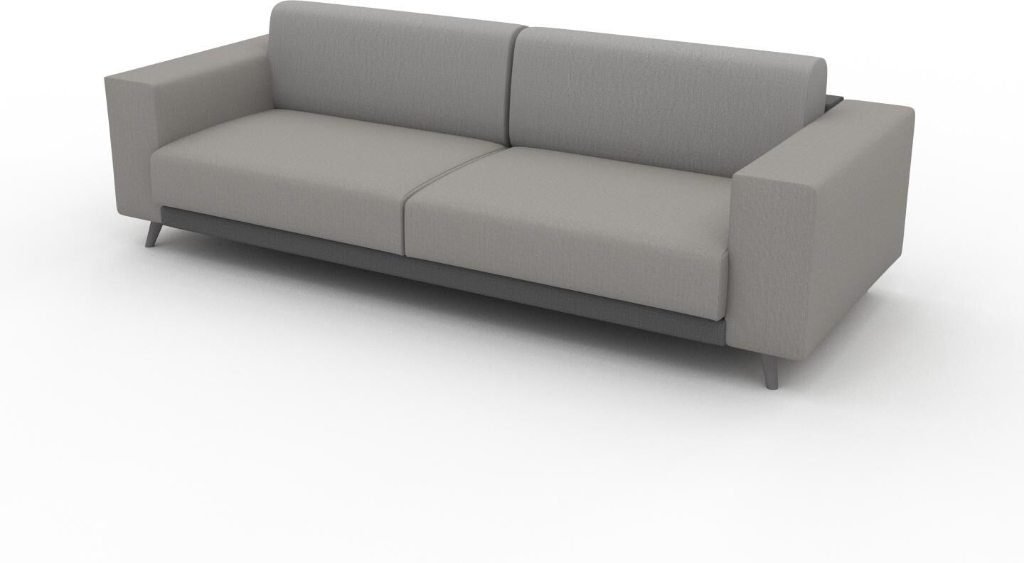 MYCS Sofa Sandgrau - Moderne Designer-Couch: Hochwertige Qualität, einzigartiges Design - 248 x 75 x 98 cm, Komplett anpassbar