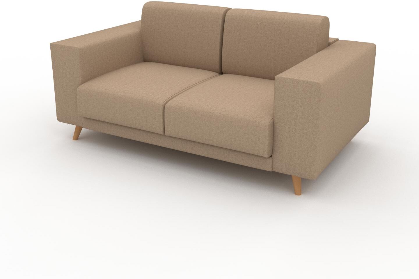 MYCS Sofa Kaschmir­beige - Moderne Designer-Couch: Hochwertige Qualität, einzigartiges Design - 168 x 75 x 98 cm, Komplett anpassbar