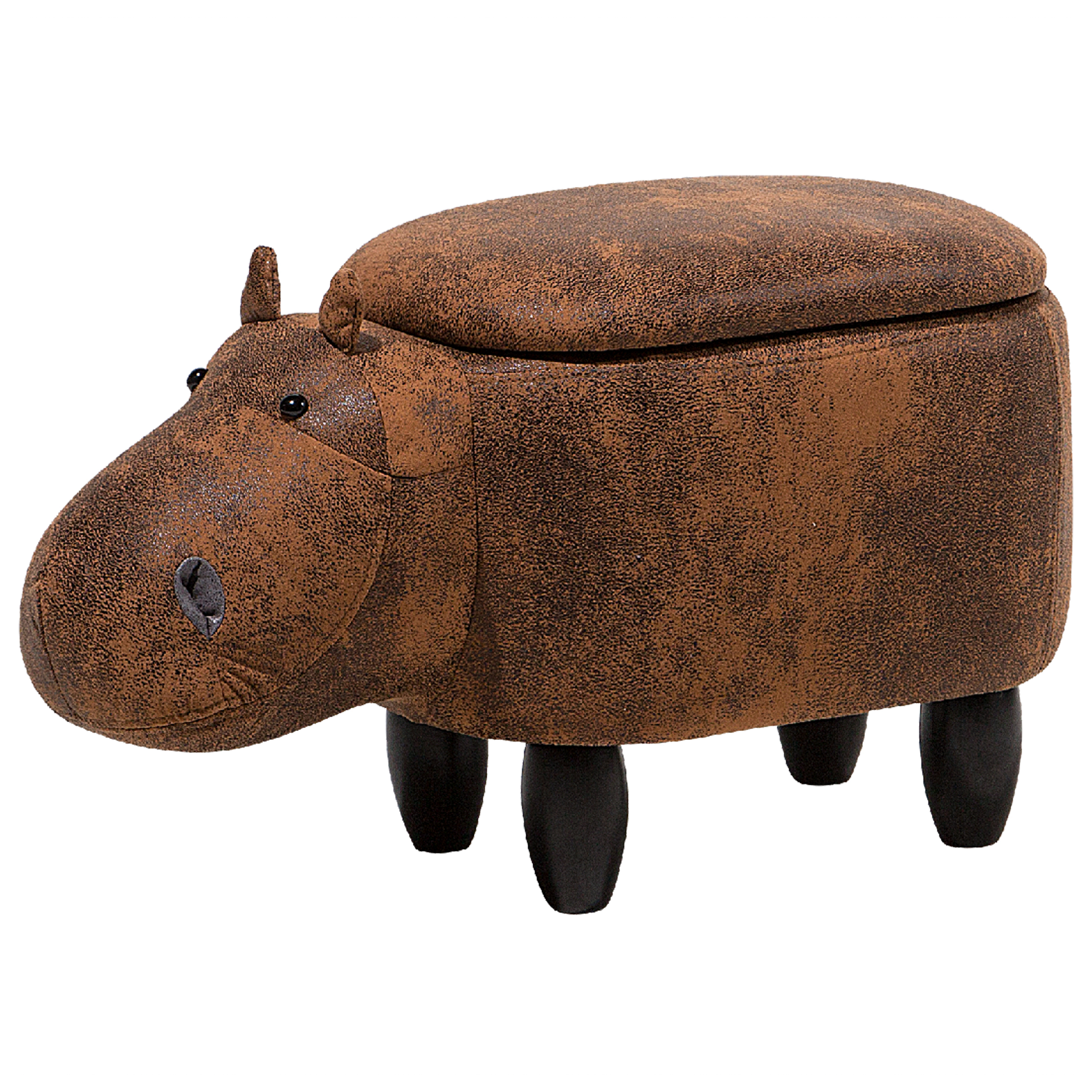 Beliani Světle hnědá stolička hrošík HIPPO