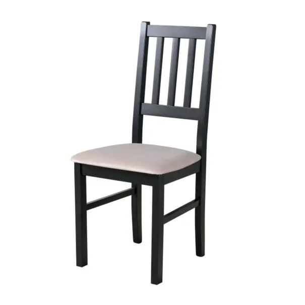 Sconto Jídelní židle BOLS 4 černá/béžová