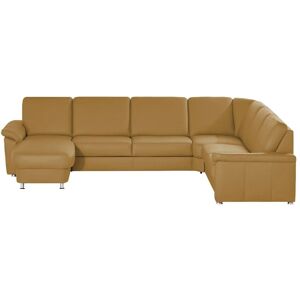 meinSofa Wohnlandschaft Leder Carolin ¦ gelb ¦ Maße (cm): B: 336 H: 9