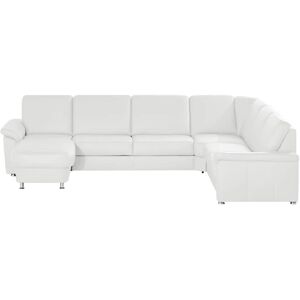 meinSofa Wohnlandschaft Leder Carolin ¦ weiß ¦ Maße (cm): B: 336 H: 9