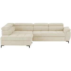 switch Ecksofa aus Flachgewebe Denvo ¦ creme ¦ Maße (cm): B: 290 H: 9