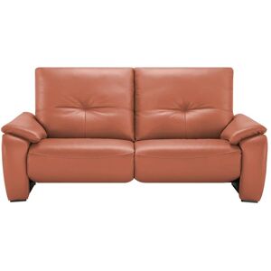 Wohnwert Sofa  aus Echtleder Halina ¦ orange ¦ Maße (cm): B: 205 H: 9