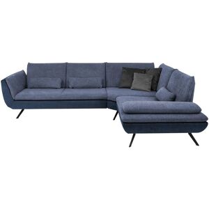 Höffner Ecksofa   Luca ¦ blau ¦ Maße (cm): B: 314 H: 88 T: 244