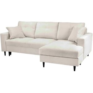 Höffner Schlafsofa mit Schlaffunktion Venice ¦ creme ¦ Maße (cm): B: 230 H: 9