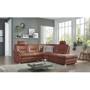 meinSofa Ecksofa aus Mikrofaser Edda ¦ braun ¦ Maße (cm): B: 253 H: 9