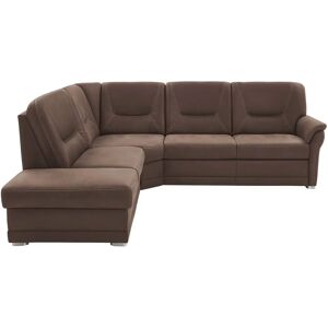 meinSofa Ecksofa aus Mikrofaser Edda ¦ braun ¦ Maße (cm): B: 253 H: 9