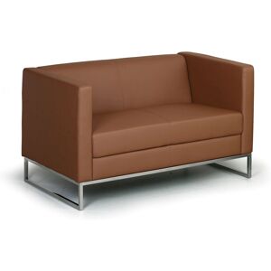 B2B Partner Sofa CUBE, 2 Plätze, braun