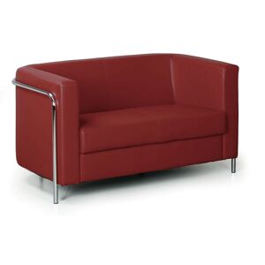 B2B Partner Sofa CUBE, 2 Sitzflächen, rot