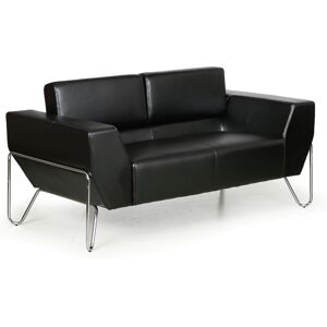 B2B Partner Sofa SPIDER, 2 Sitzflächen, schwarz