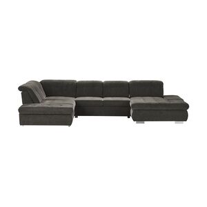 Lounge Collection Wohnlandschaft mit verschiedenen Funktionen Spencer ¦ grau ¦ Maße (cm): B: 382 H: 102 T: 260