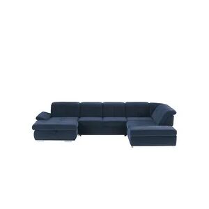 Lounge Collection Wohnlandschaft Mikrofaser  Affair ¦ blau ¦ Maße (cm): B: 371 H: 100 T: 260