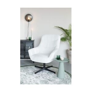 MSZ Design Zuiver Lounge Sessel YUKI drehbar mit angesagten Bouclé Stoff Weiß