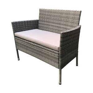 TrendLine Rattanbank 2 Sitzer Greta 103 x 59 x 85 cm