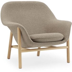 Normann Copenhagen - Drape Lounge Chair, low, Eiche / Main Line Flax 23