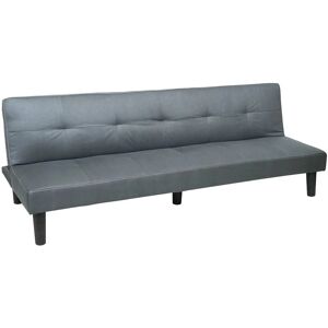 Neuwertig] 3er-Sofa HHG 761, Couch Schlafsofa Gästebett Bettsofa Klappsofa, Schlaffunktion 195cm Stoff/Textil, grau - grey