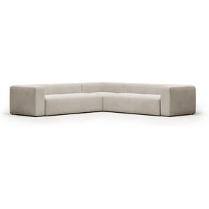 Kave Home - Blok 6-Sitzer Ecksofa in beige 320 x 320 cm