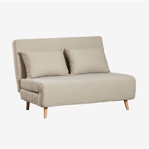 2-Sitzer-Schlafsofa aus Stoff Elen Braun Weizen - Braun Weizen - Sklum