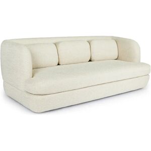 NV GALLERY 3-Sitzer Sofa MILANO - 3-Sitzer Sofa, Tweed in Miami Beige, B220 - Beige