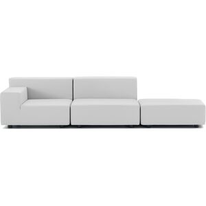 Kartell - Plastics Tech Fabric 2 Sitzer Sofa Pouf - weiß