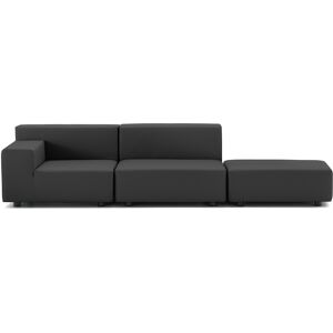 Kartell - Plastics Tech Fabric 2 Sitzer Sofa Pouf - schwarz